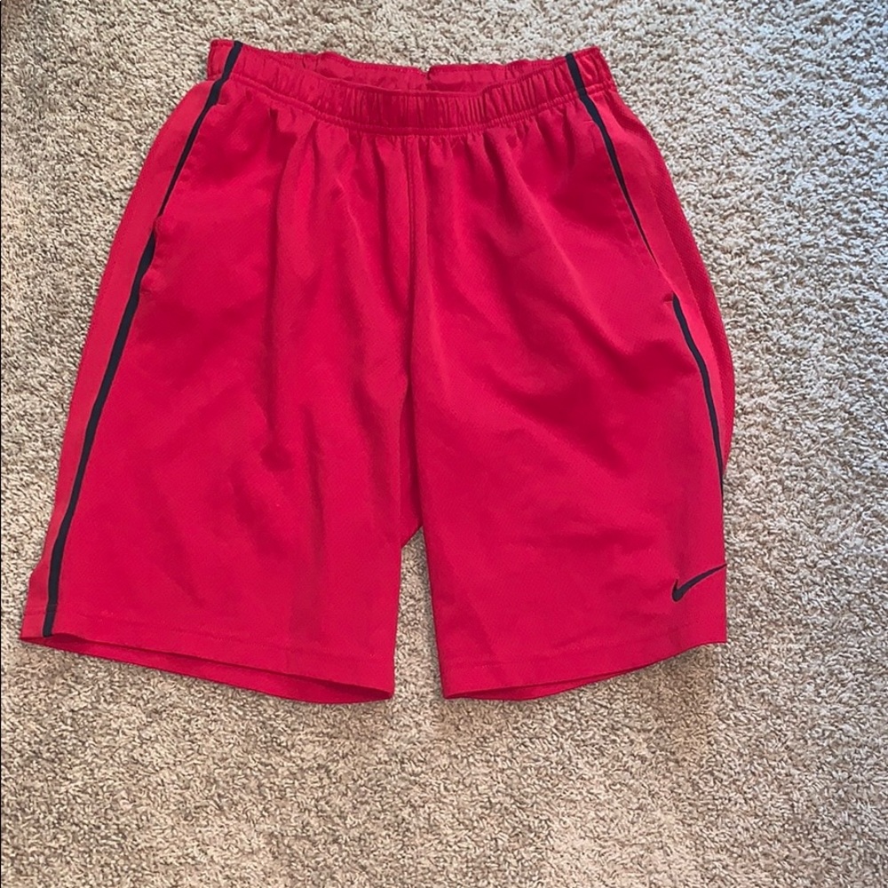 Men’s red Nike shorts